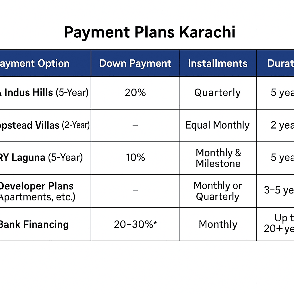 Home financing options for DHA Karachi property buyers