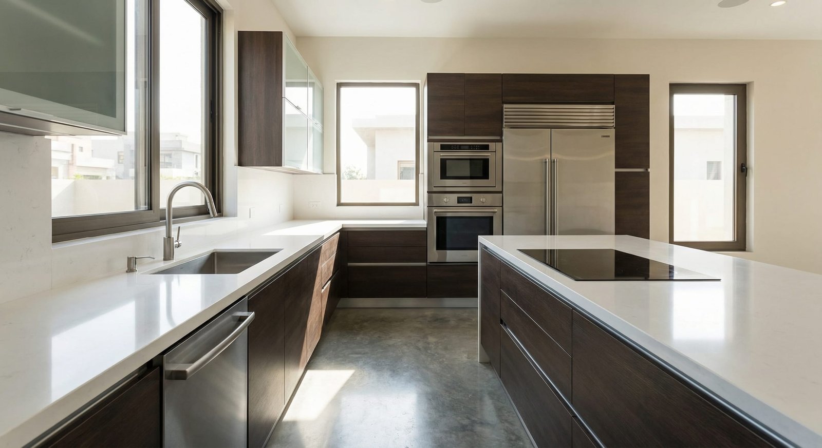 DHA Karachi kitchen prepared and staged for property buyers