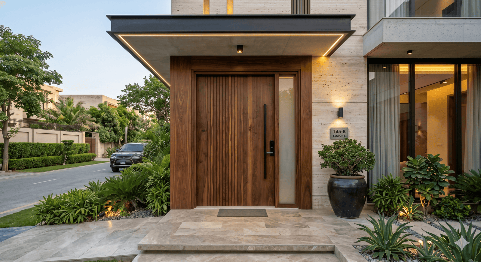 Carpentry Work Cost in DHA Karachi wooden door options